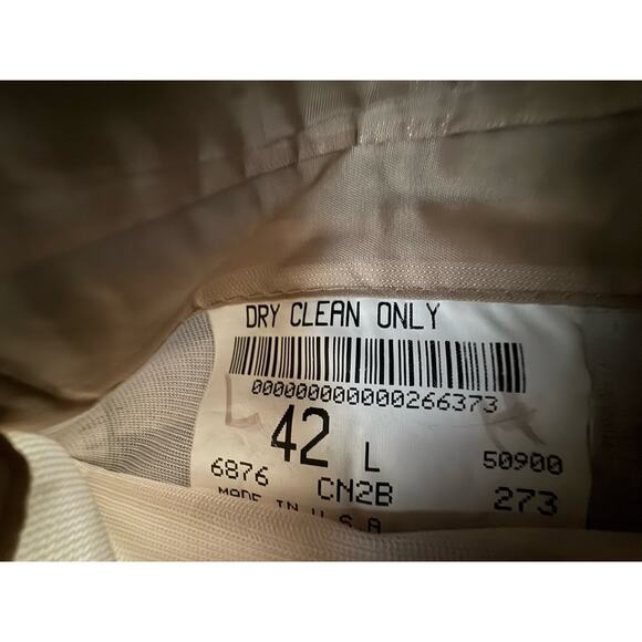 Vintage Chaps Ralph Lauren Tuxedo Jacket Mens 42L 36x32 Black Wool USA Made - Picture 11 of 16